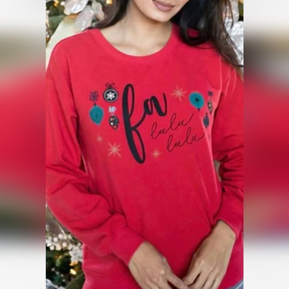 Grace & Lace Red Holiday Sweatshirt